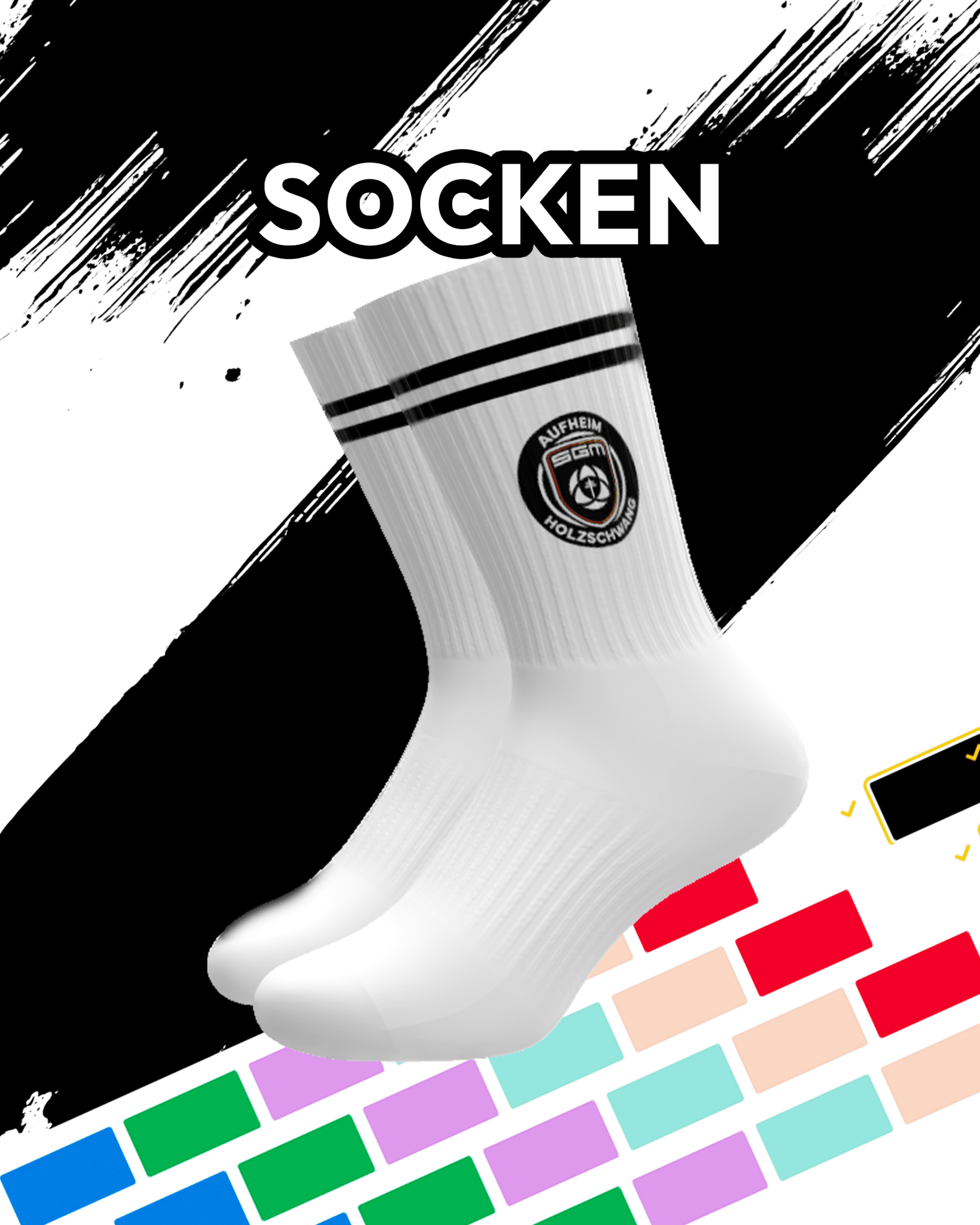 Socken mit Logo